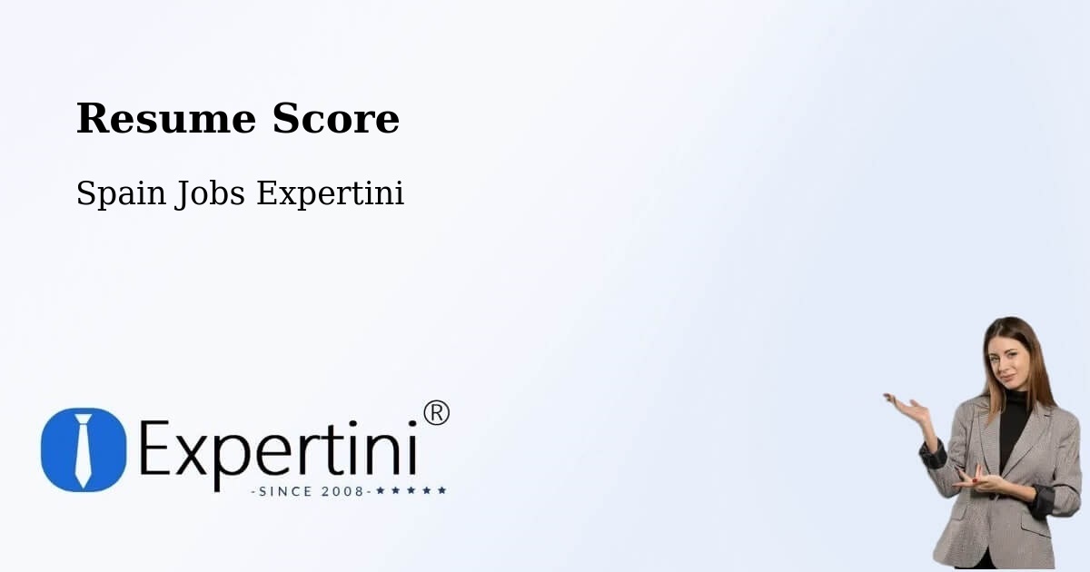 Resume Score & Job Description Match Tool – Tomares - Spain Jobs Expertini